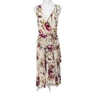 🌸 NWT Anthropologie (The Odells)  Romantic Floral Wrap Maxi Dress - Size M 🌸